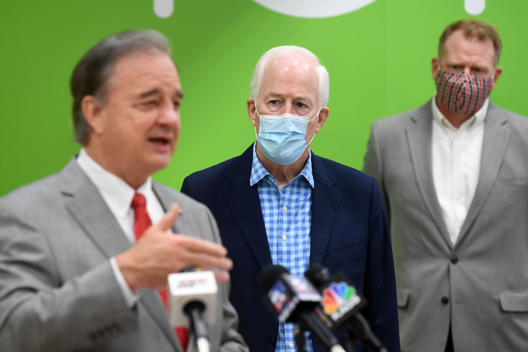 Sen. John Cornyn at BV Food Bank